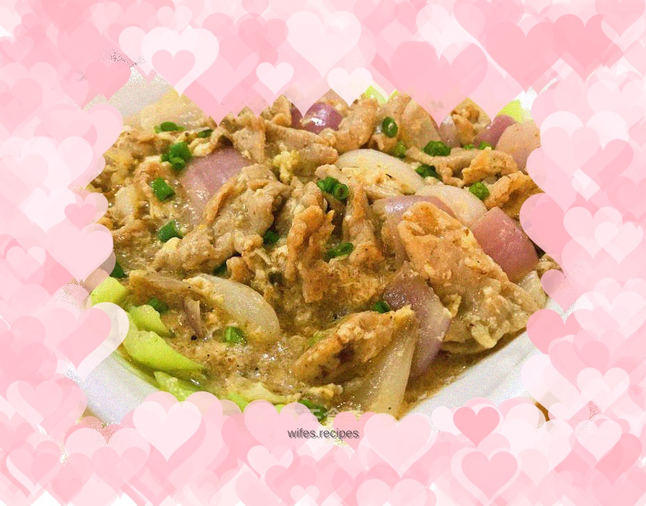 Smooth egg and black pepper tenderloin