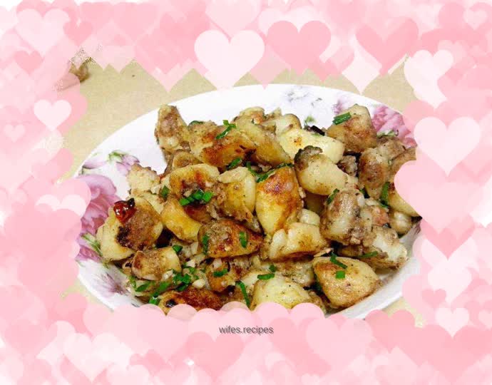 Stir-fried potato cubes
