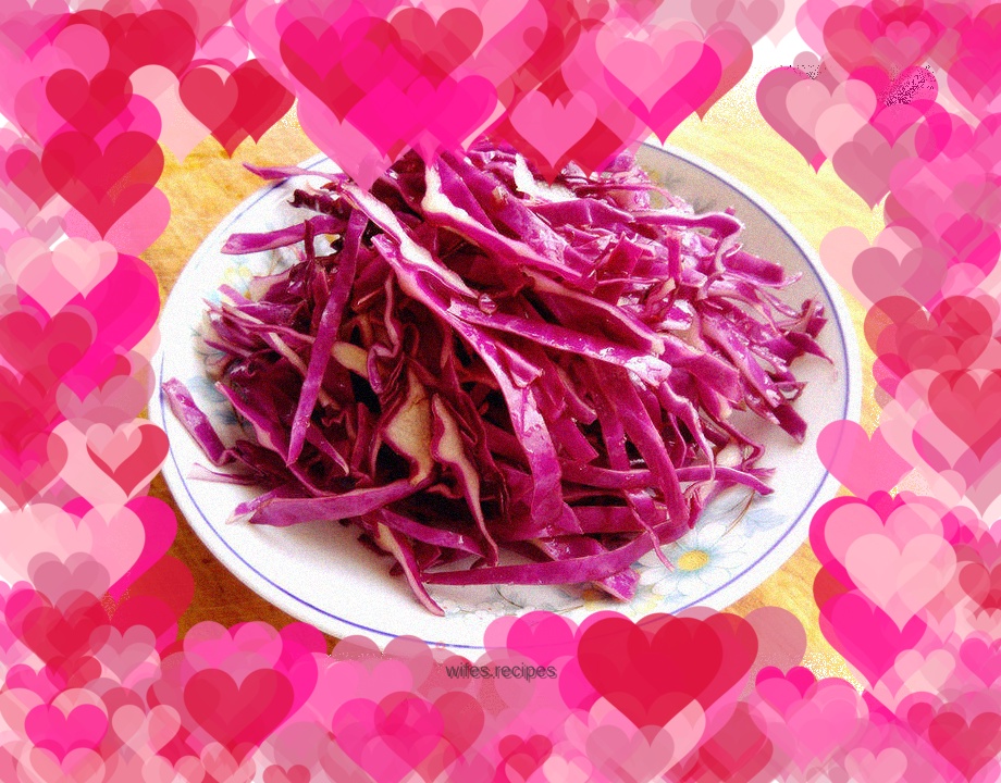 Cold purple cabbage