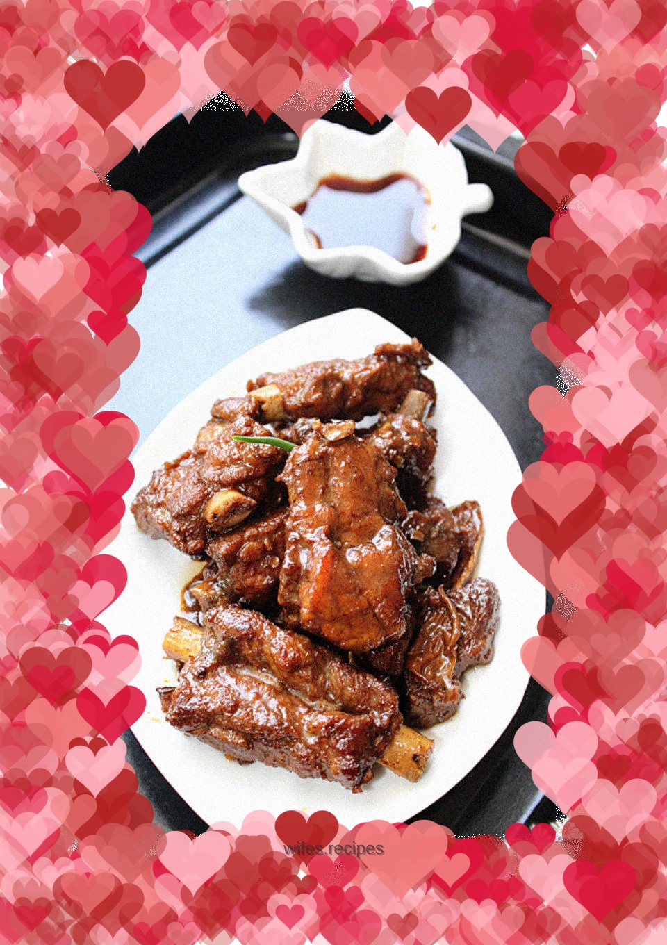 Braised pork ribs