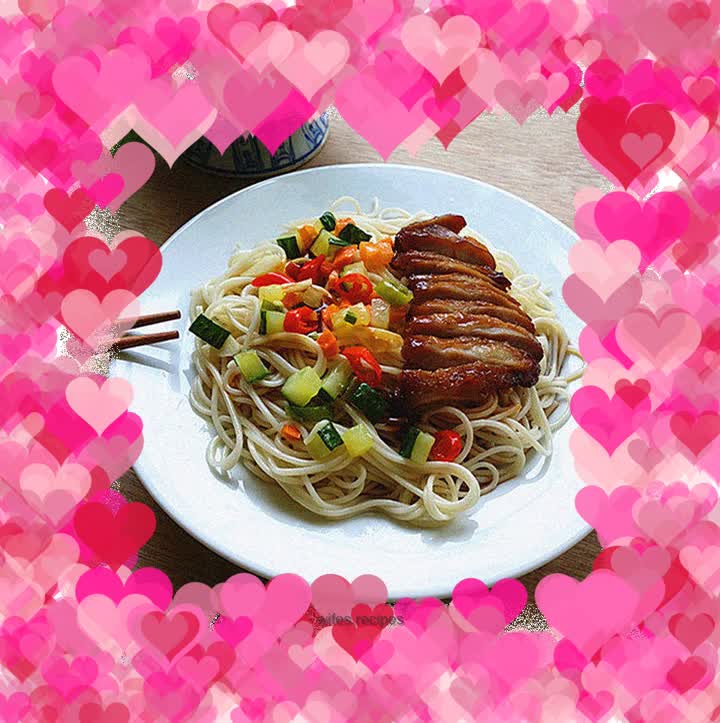 Cantonese Style Barbecued Pork Sauce Noodles