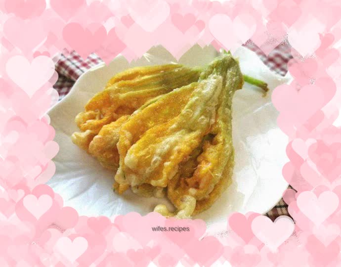 #Pumpkin Flower Series Three# Fried pumpkin flowers