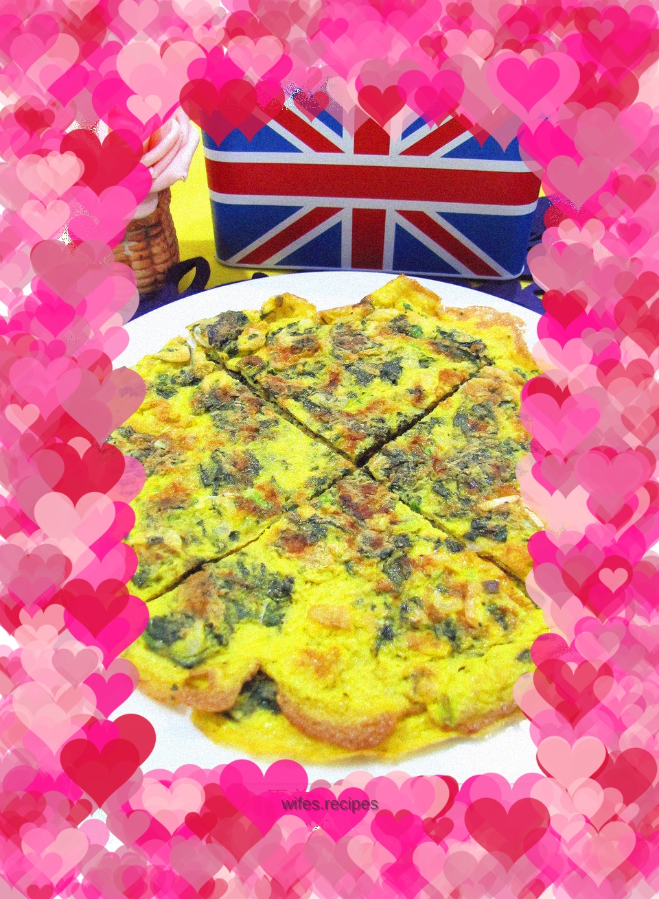 Omelette with Perilla and Shrimp