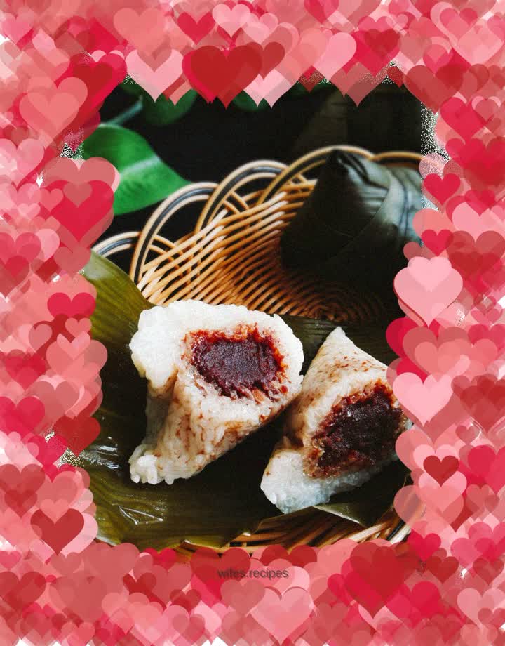 Bean paste rice dumplings