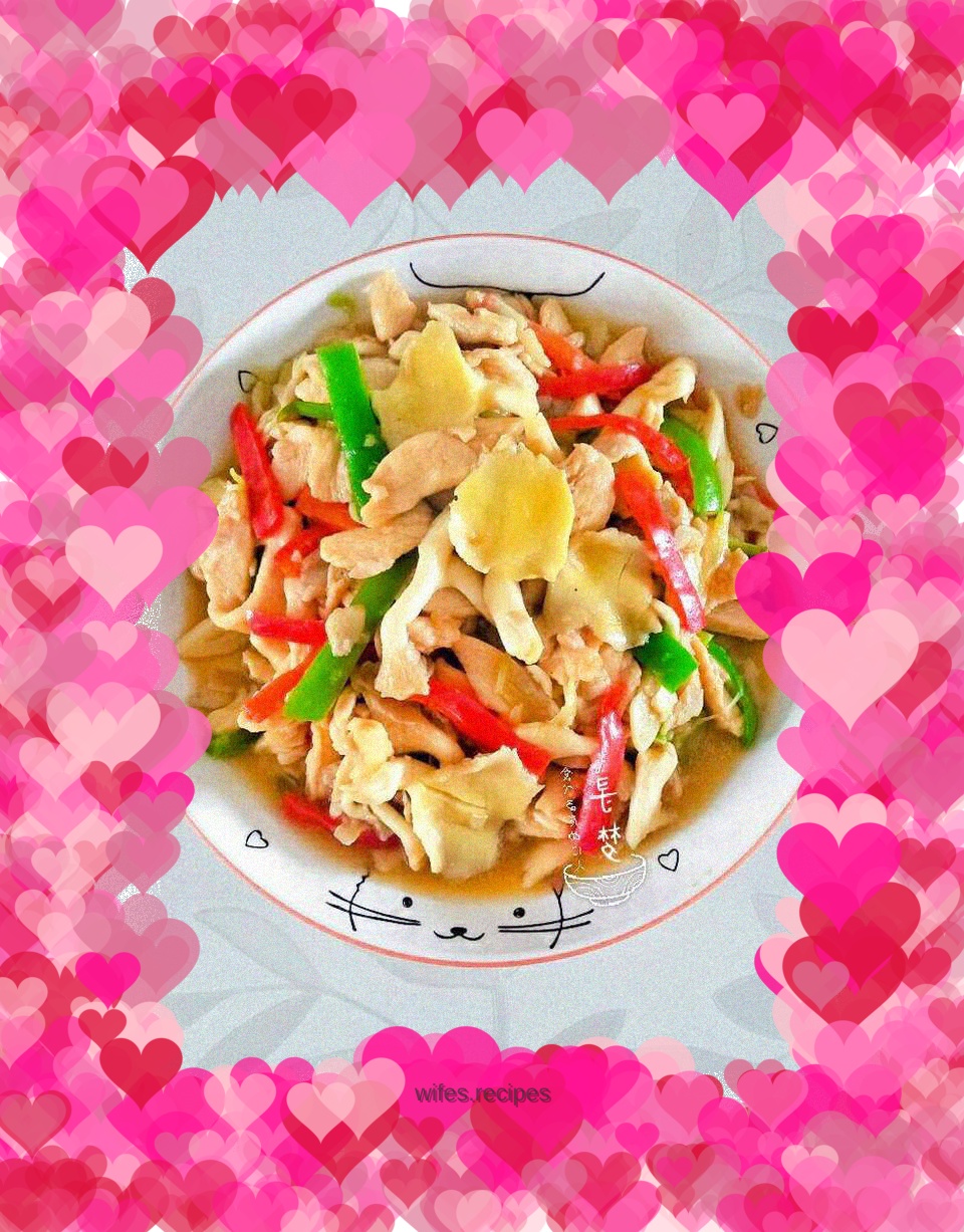 Stir-fried Chicken Breast with Mushrooms