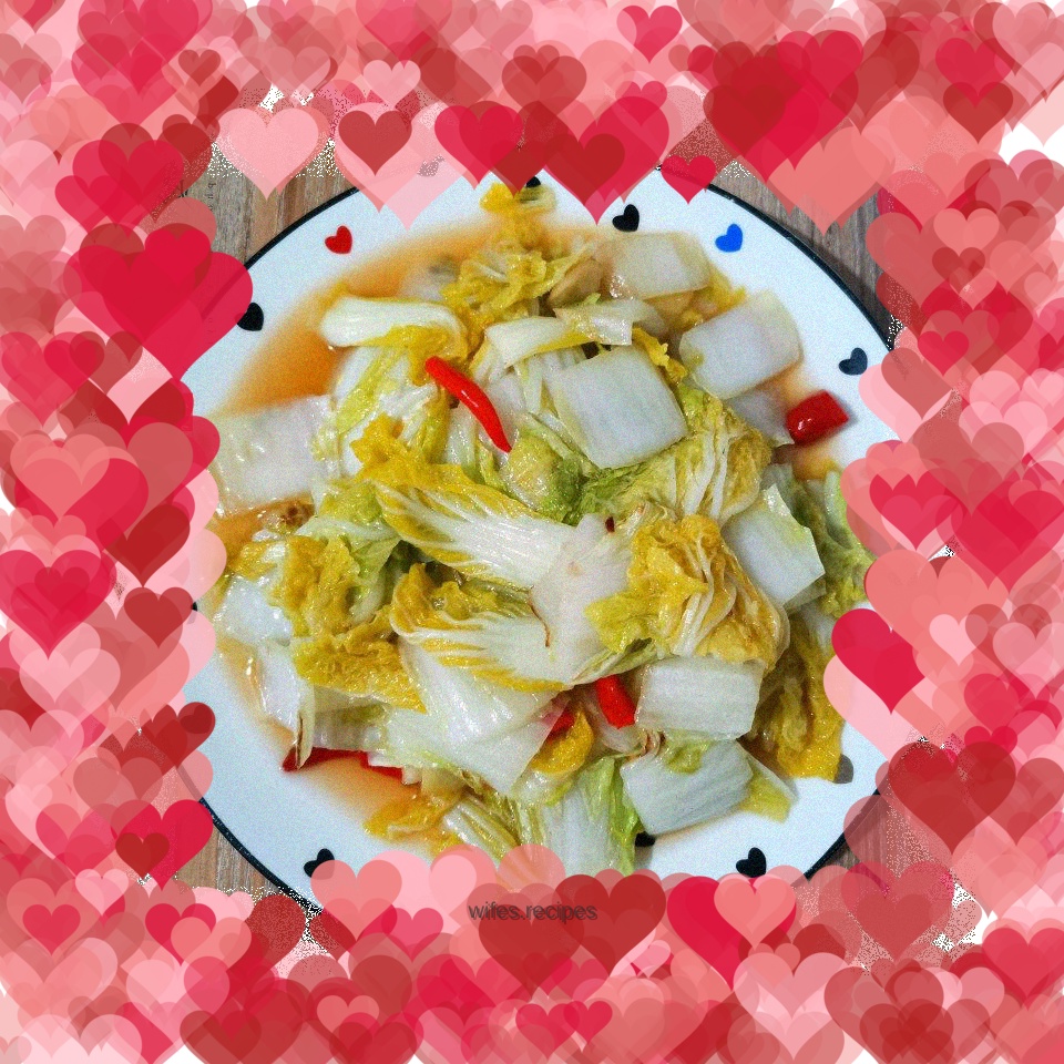 Stir-fried Chinese cabbage