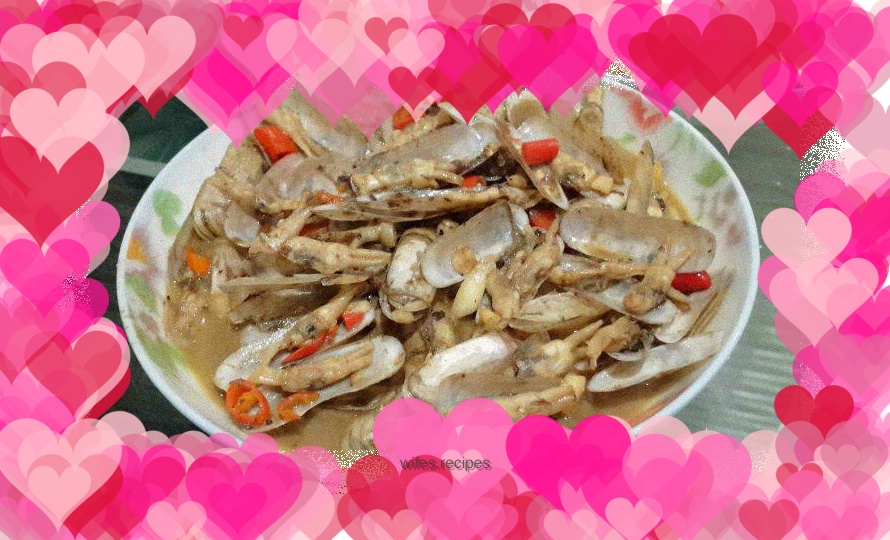 Stir-fried razor clams