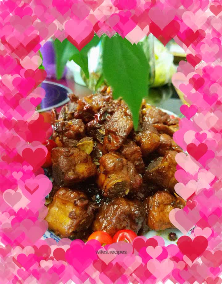 Braised pork ribs (family recipe)