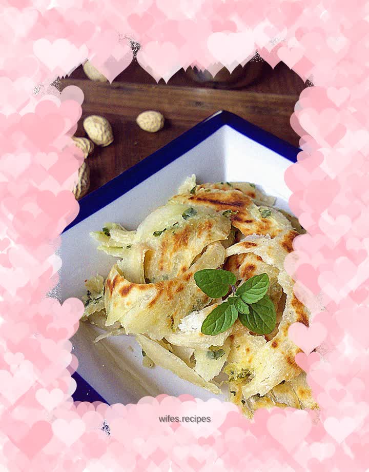 Pepper and scallion pancake