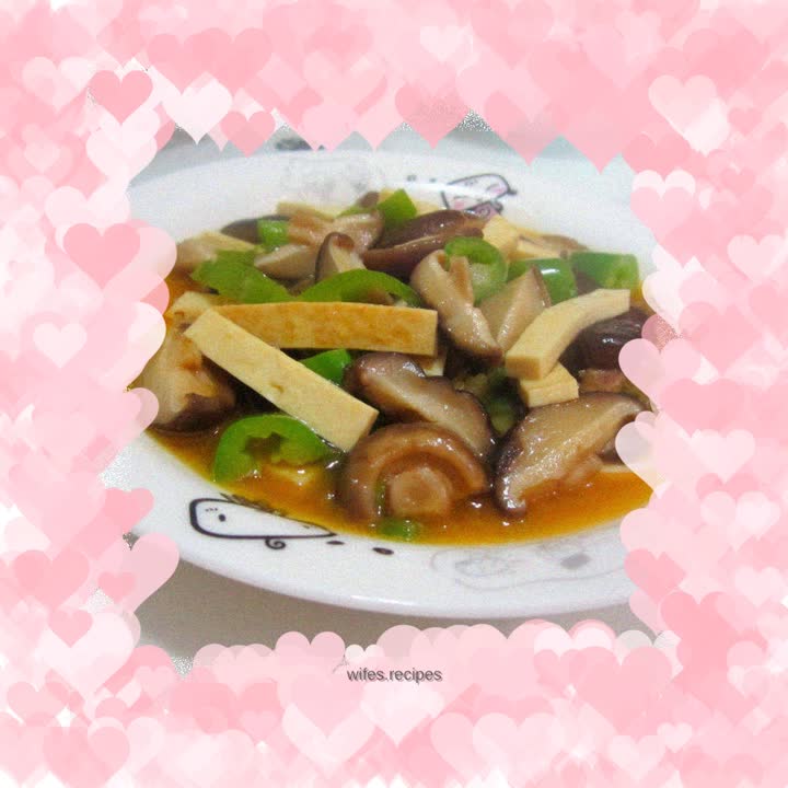 Shredded Tofu and Shiitake Mushrooms