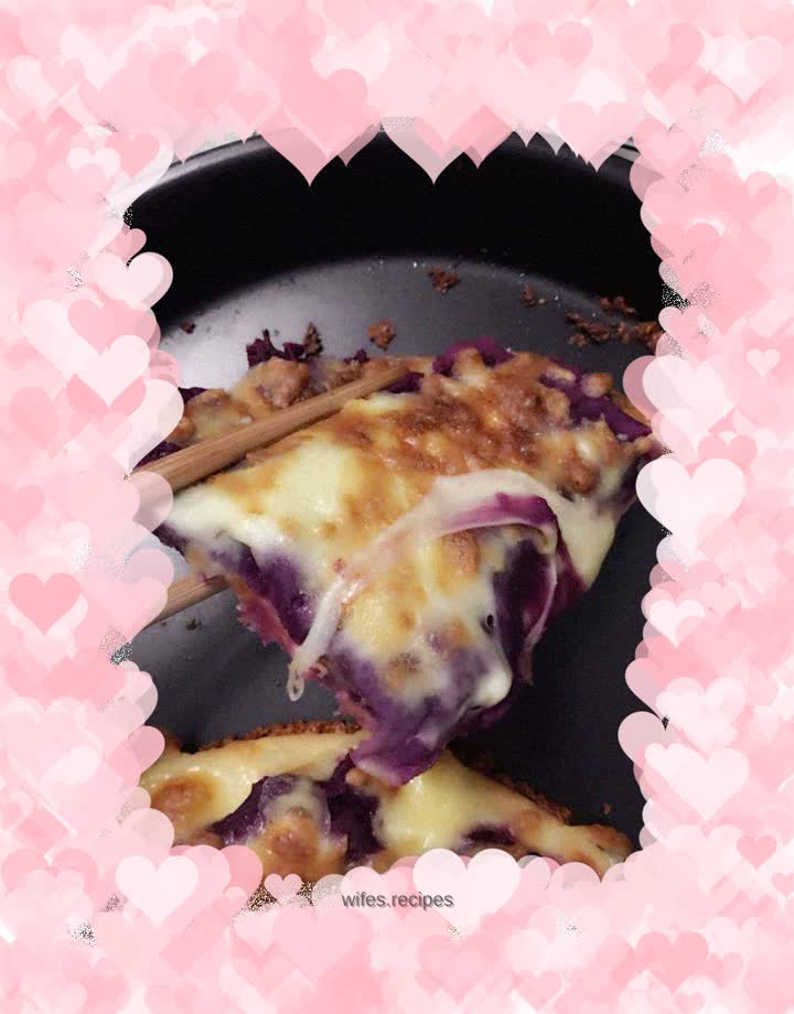 Purple potato pizza
