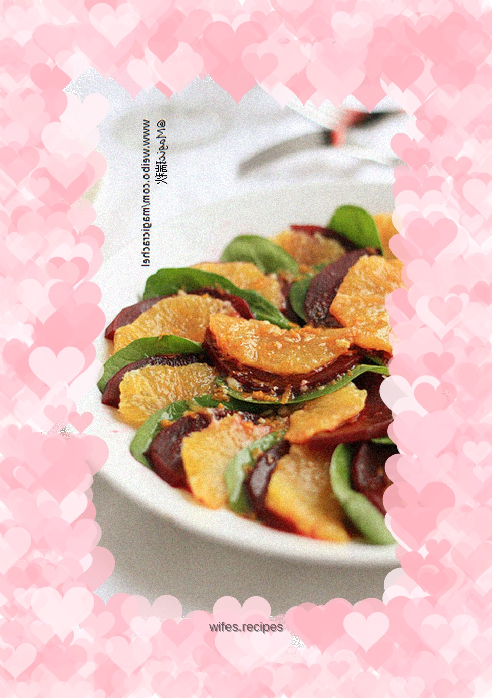 Orange, Beetroot and Spinach Salad