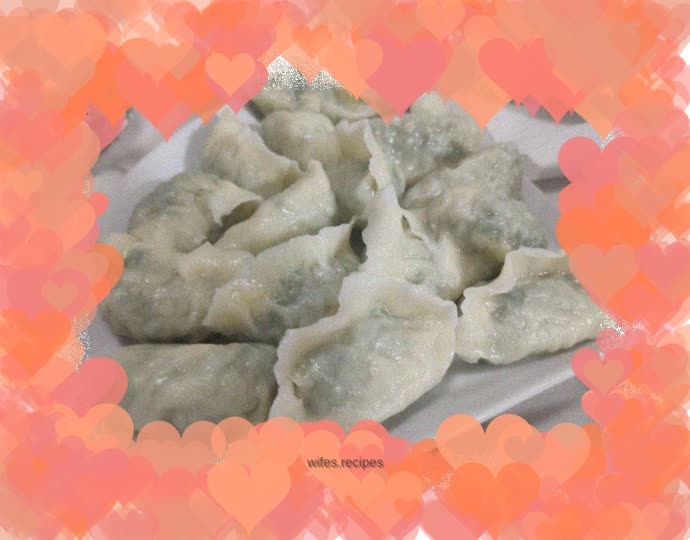 Radish and egg dumplings