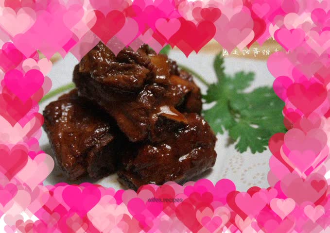 Braised pork ribs with fermented bean curd