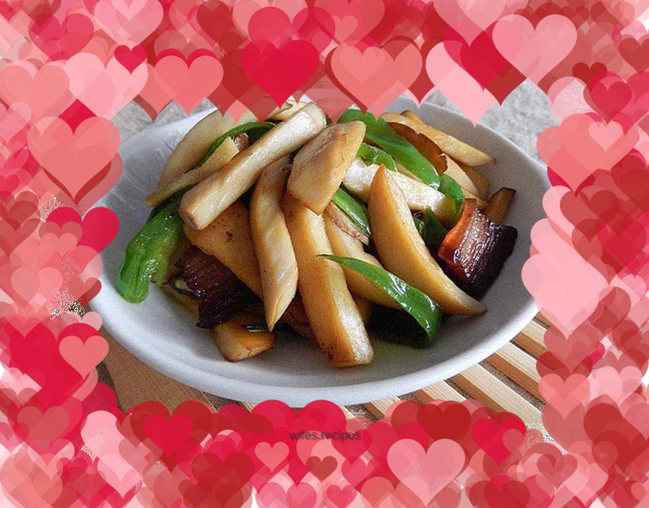 Stir-fried King Oyster Mushroom