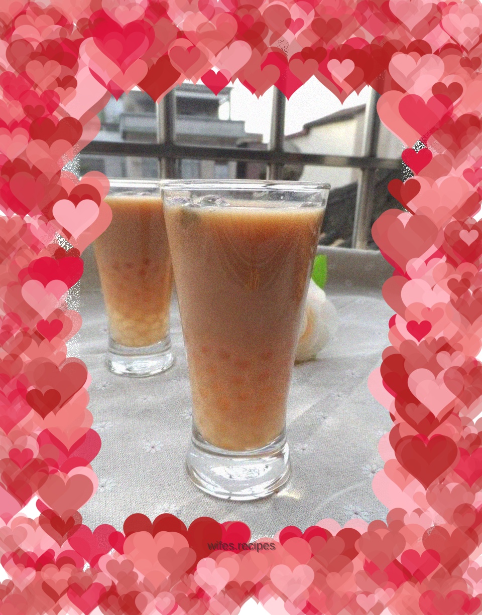 Rose Sago Milk Tea