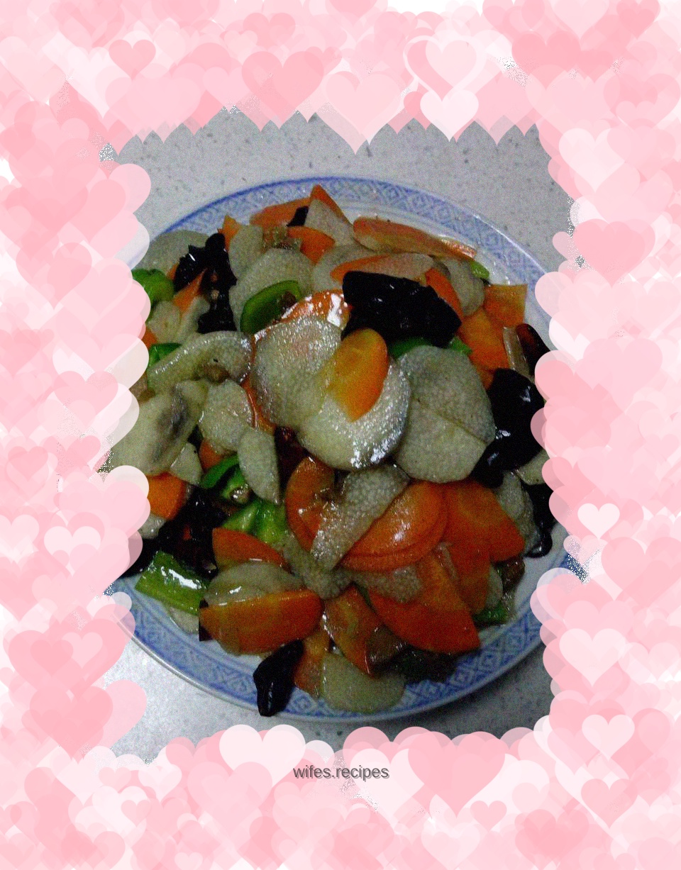 Homemade yam stir-fry