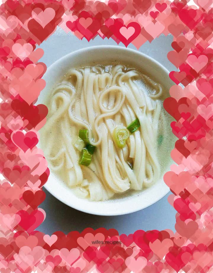 Scallion noodle soup