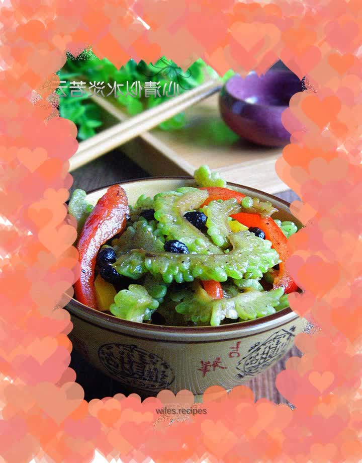 Stir-fried Bitter Melon with Black Bean Sauce
