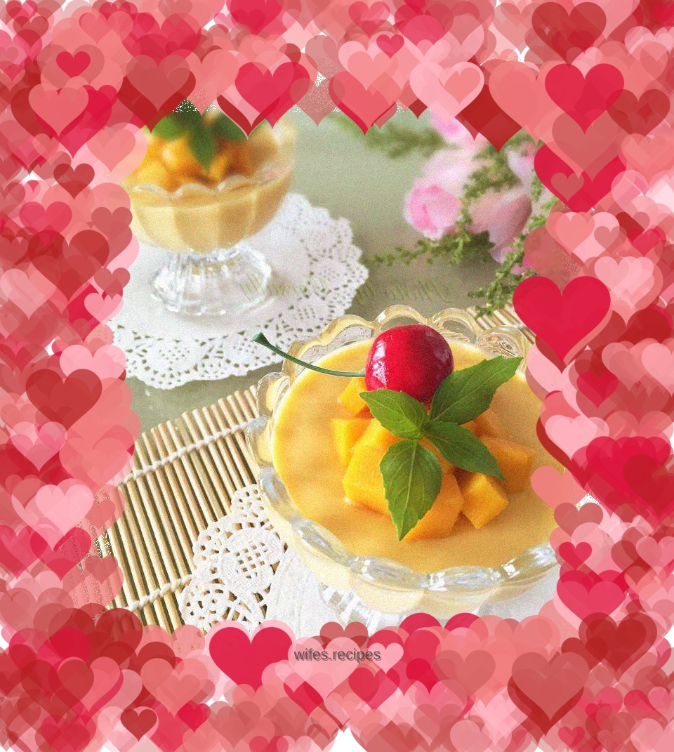 Mango pudding (no bake)