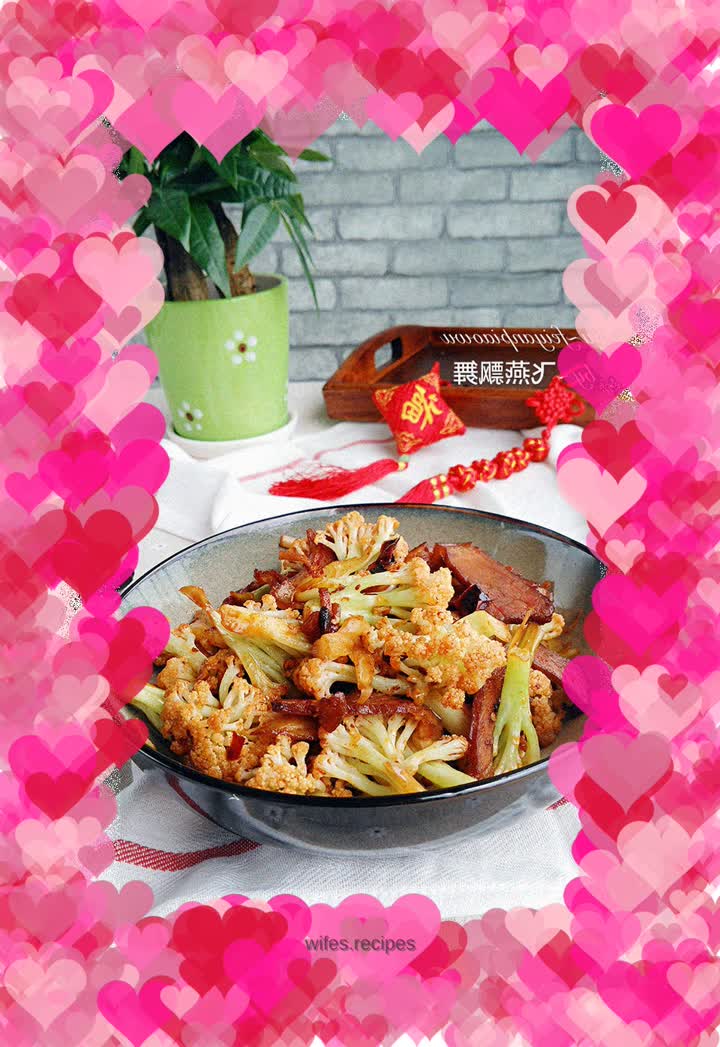 【Wuhan】Bacon Dry Pot Organic Cauliflower