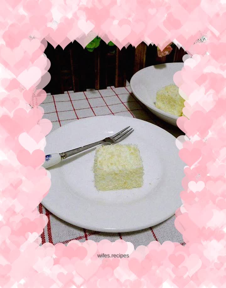 Coconut cube cake