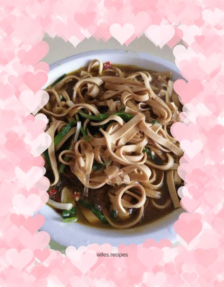 Stewed Vermicelli with Tofu Skin