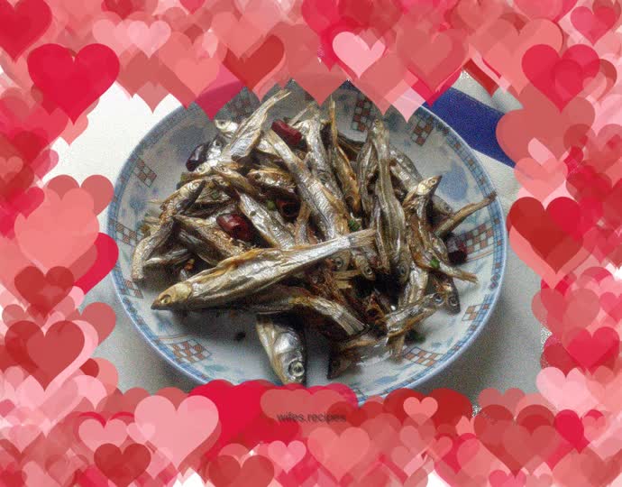 Spicy fried dried fish