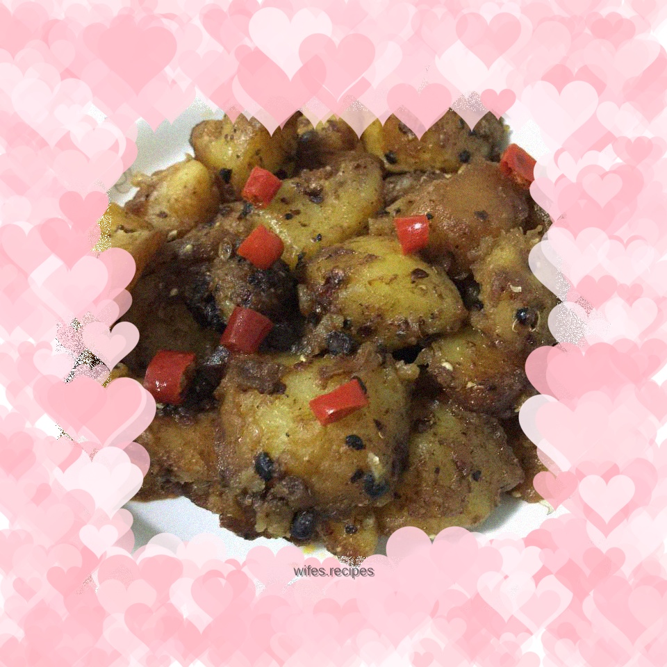 Spicy Potato Nuggets with Black Bean Flavor