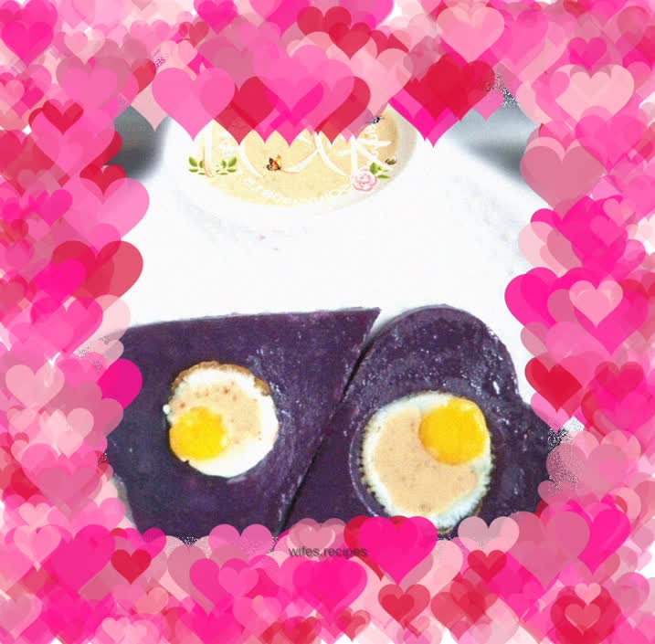 Purple sweet potato love omelette