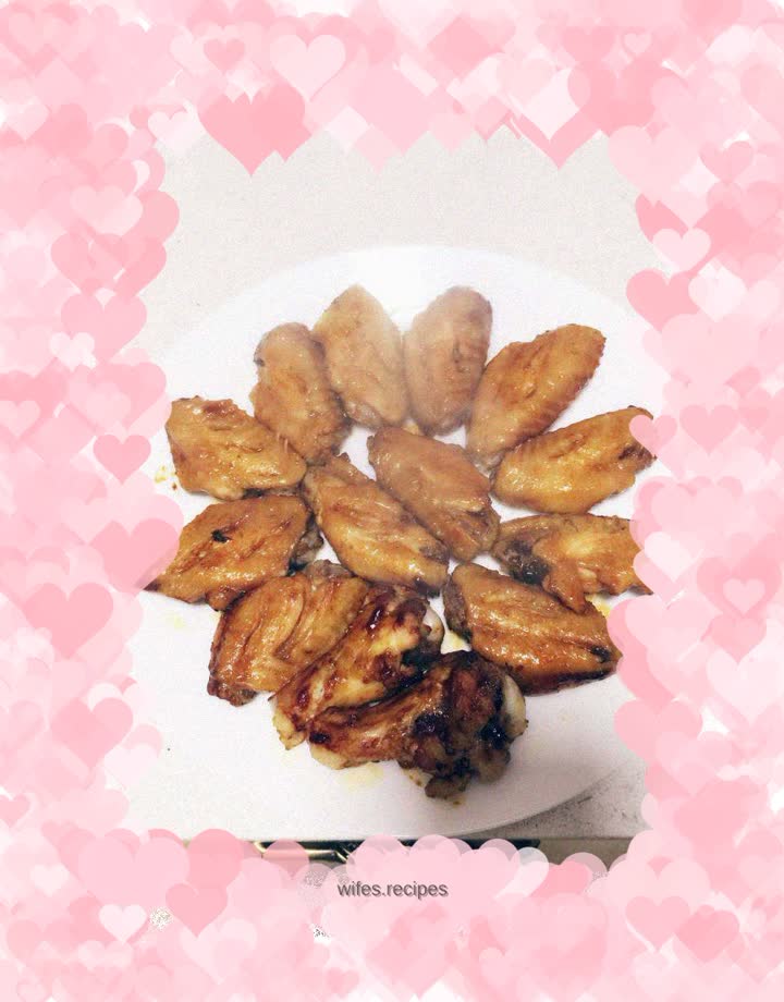 Sauce grilled chicken wings (slightly spicy)