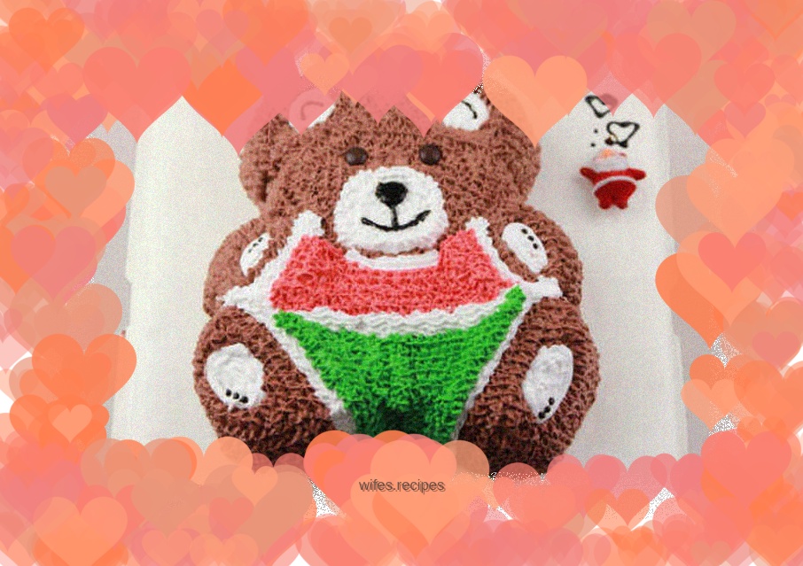 Baby bear cake - lively, cute and full of movement, I really want to hug it