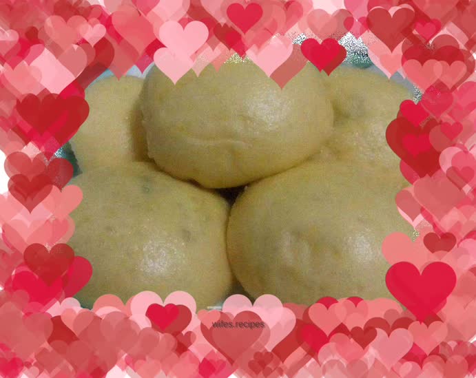 Pumpkin bean paste bun