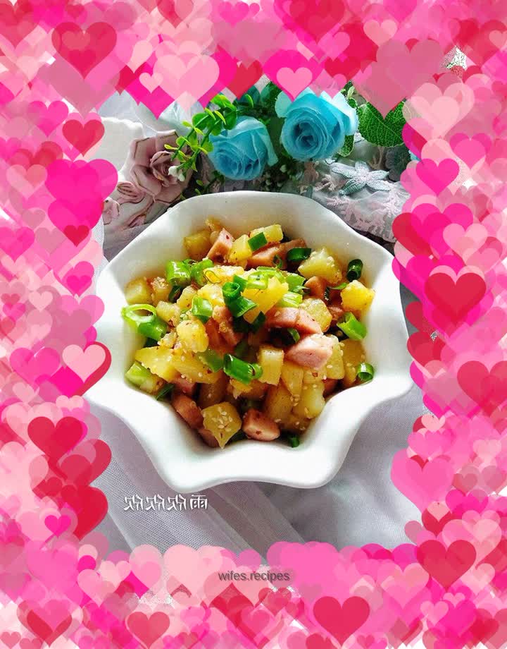 Stir-fried diced potatoes