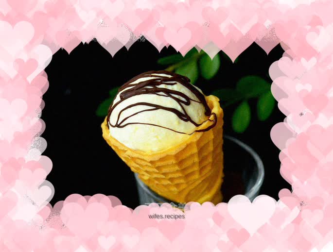 White chocolate ice cream