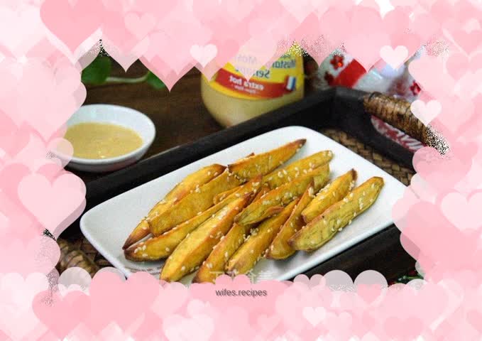Sesame baked sweet potato fries