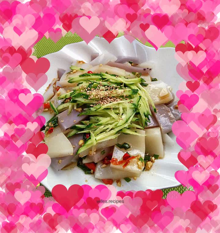 Hot and sour skin jelly