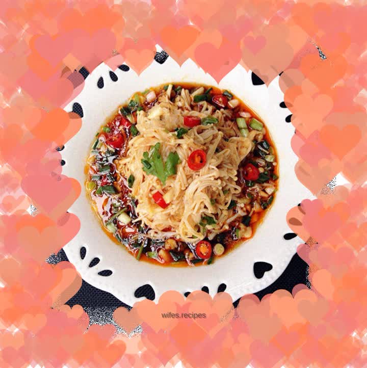 Cold Enoki Mushrooms