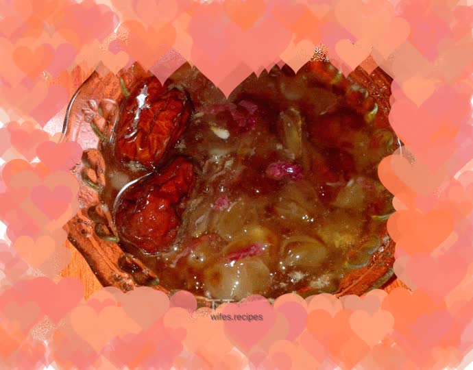 Peach Gum, Snow Lotus Seed and Rose Soup—a beautiful soup for beauty and slimming