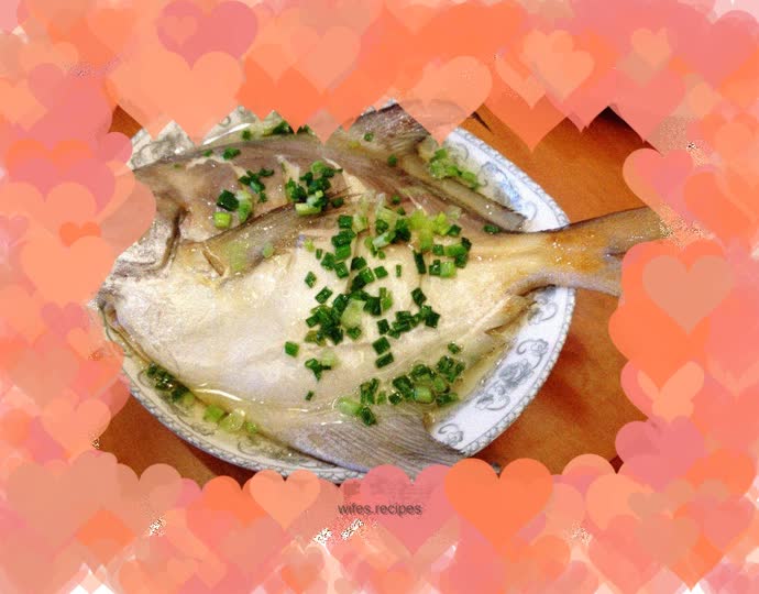 Pomfret and bream with scallion oil