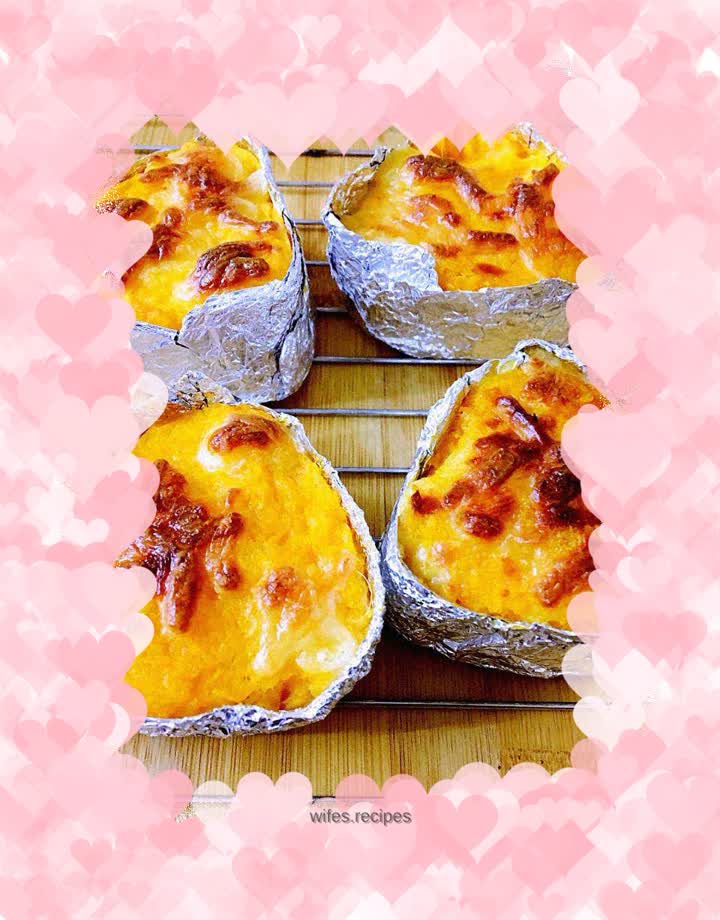 Homemade Cheesy Sweet Potato