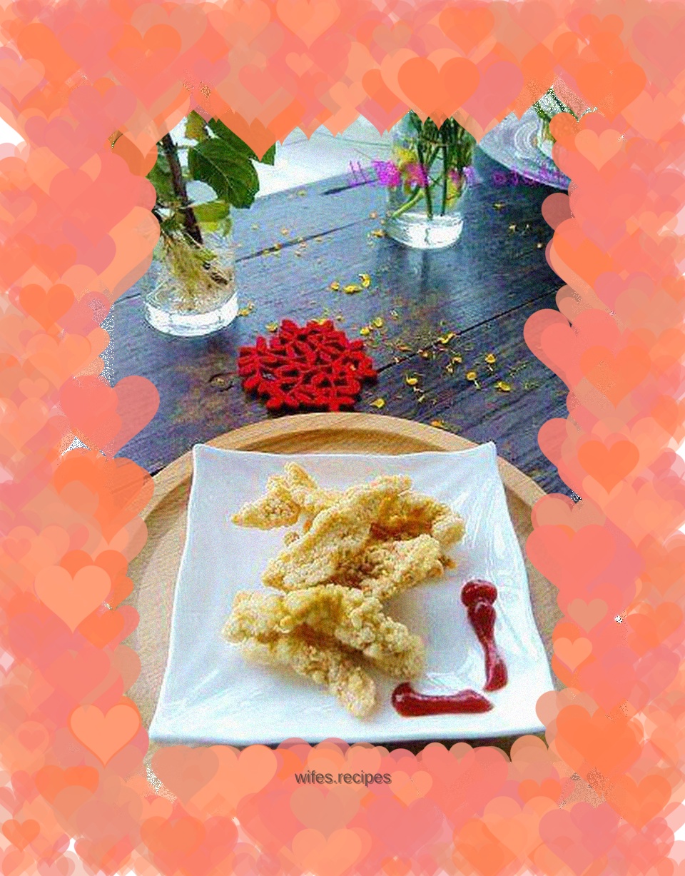 Crispy fried chicken tenders