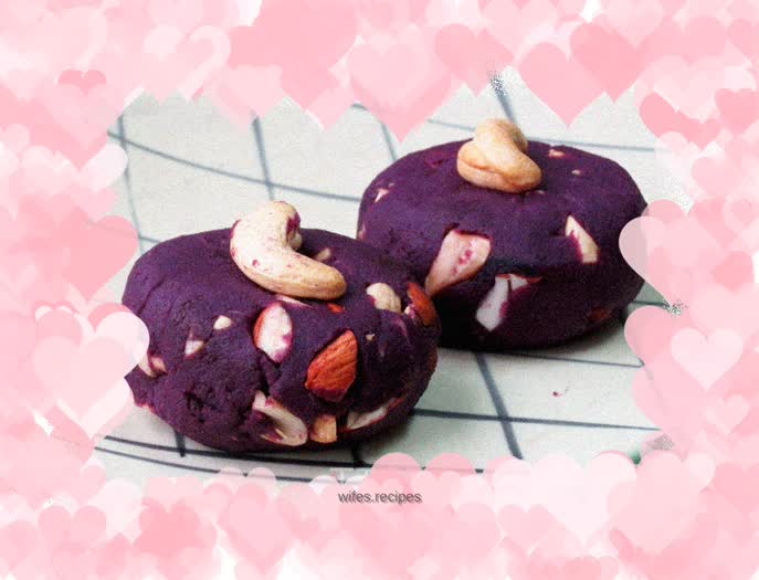 Nut Purple Sweet Potato Pancakes