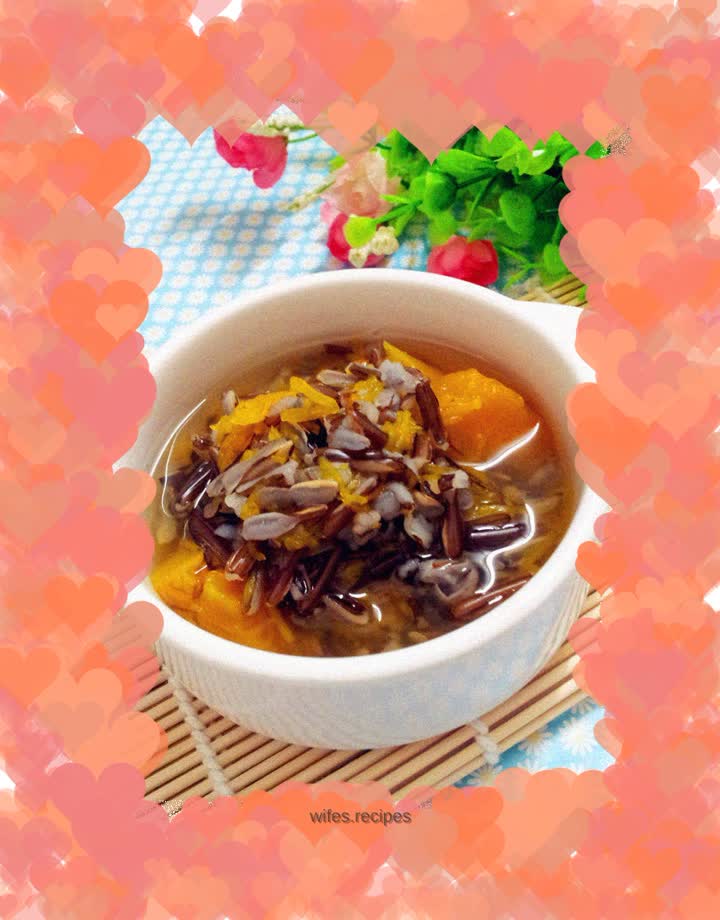 Binghu wild rice and pumpkin porridge