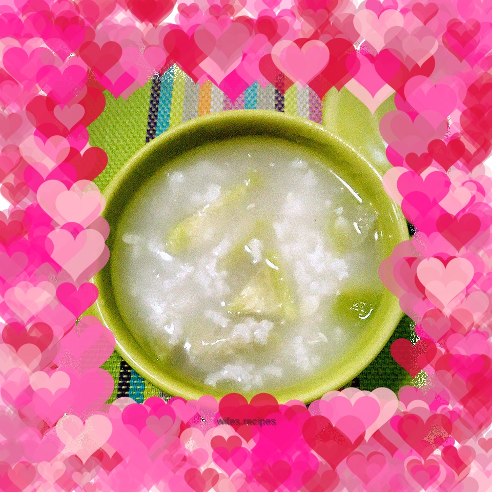 Cool and beautiful loofah porridge, very suitable for summer~~