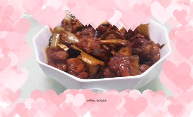 Mushroom stewed chicken