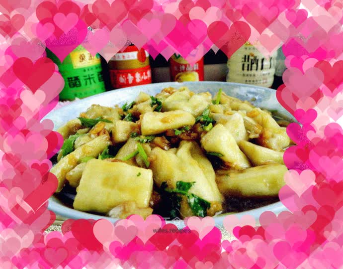Eggplant with garlic paste