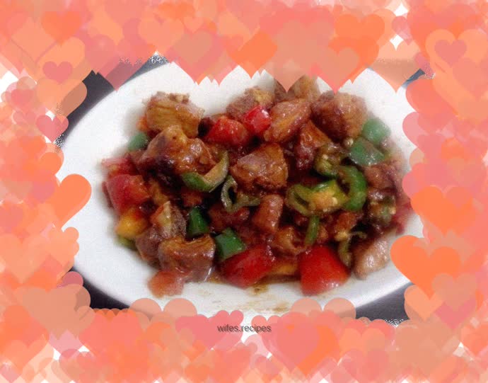 Tomato braised pork ribs