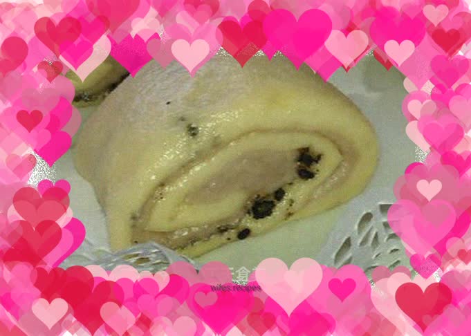Purple Sweet Potato Flower Roll