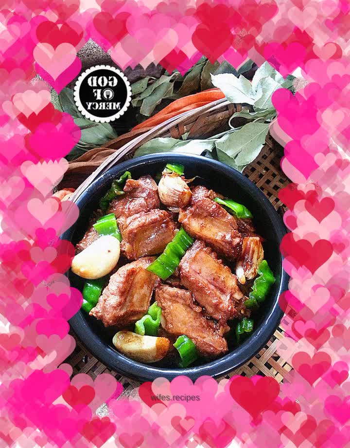 A home-cooked taste that you can never get tired of = the most delicious griddle garlic pork ribs in the cold winter